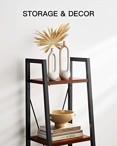 Ladder Shelf Bookcase, Bookshelf 4 Tier, Plant Flower Stand, Multipurpose Organizer Rack for Home/Office/Living Room/Balcony/Bedroom by Pipishell