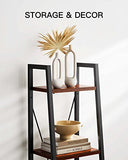 Ladder Shelf Bookcase, Bookshelf 4 Tier, Plant Flower Stand, Multipurpose Organizer Rack for Home/Office/Living Room/Balcony/Bedroom by Pipishell
