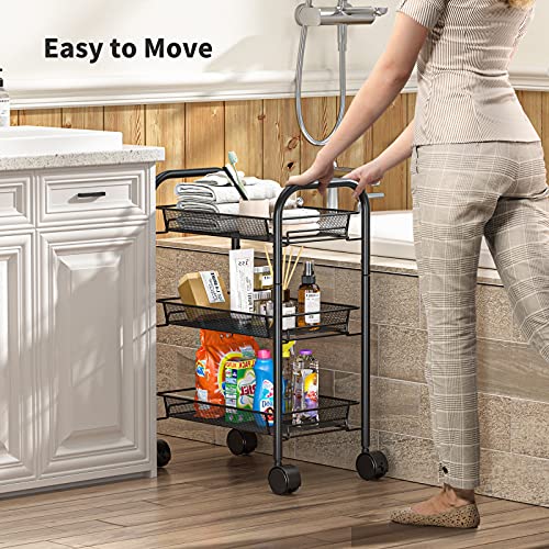  Pipishell Bamboo Shoe Rack and 3-Tier Utility Cart : Home &  Kitchen