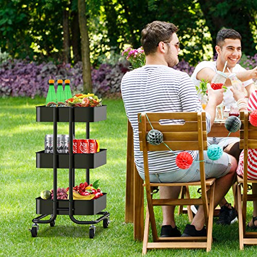  Pipishell Bamboo Shoe Rack and 3-Tier Utility Cart : Home &  Kitchen